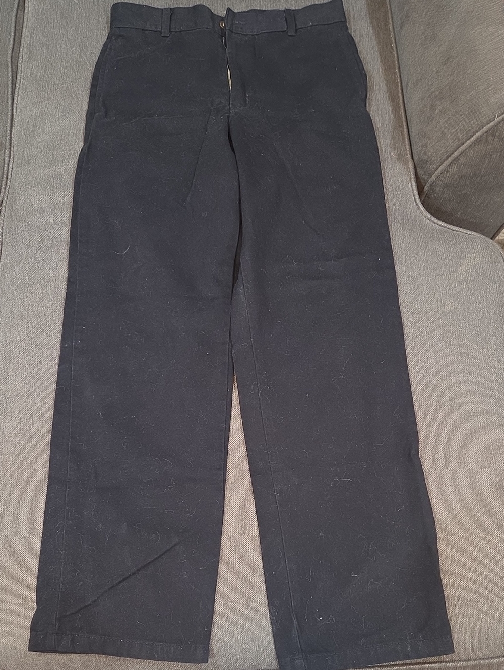 George Black Cotton Pants